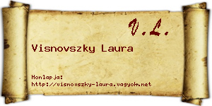 Visnovszky Laura névjegykártya